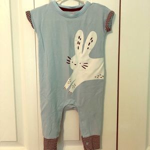 Infant boy’s one piece bunny outfit